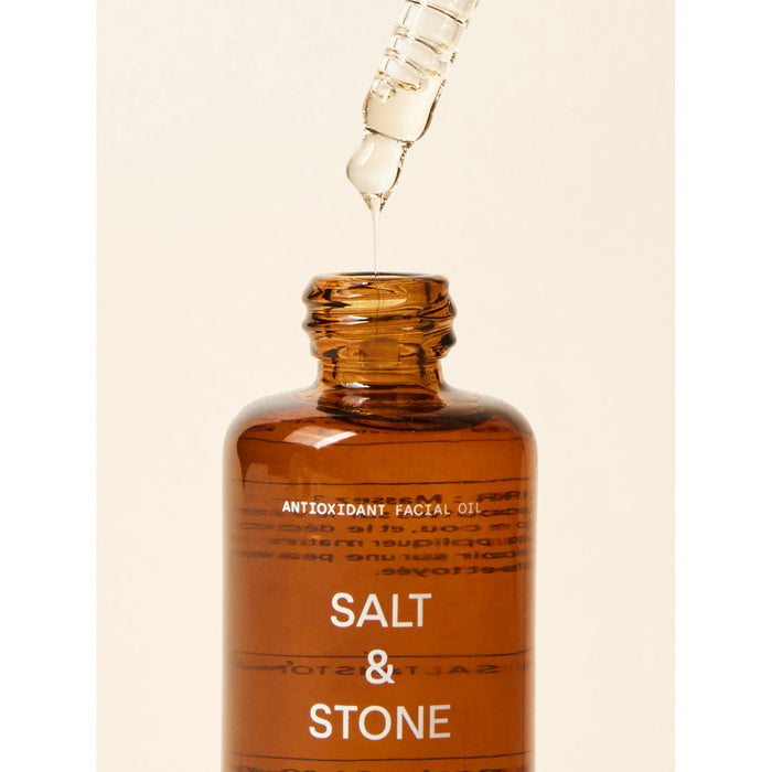 Salt & Stone Huile pour le visage antioxydante Texture en gros plan