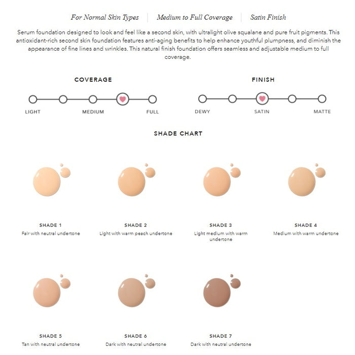 Fruit Pigmented 2nd Skin Foundation - All shades