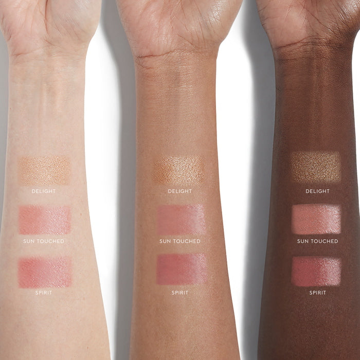 Kjaer Weis The Cheek Collective Sun Touched Arm Swatches