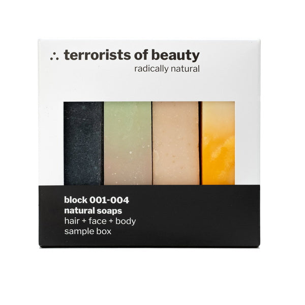 Terrorists Of Beauty Set de jabón en bloque 4 x jabones