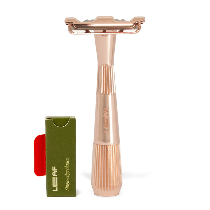 The Twig Razor Kit Rose Gold with blades