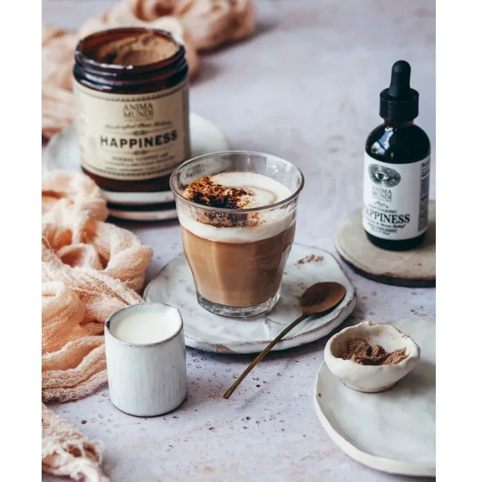 Anima Mundi Happiness Powder: Herbal Coffee With Mood Boosters - still life