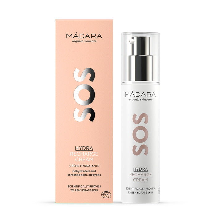 Mádara SOS Hydra Recharge Cream with Packaging