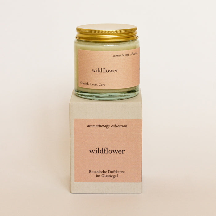 Lima Cosmetics Wildflower aroma candle with packaging