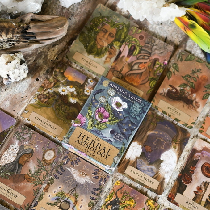 Herbal Astrology Oracle | Card Deck & Guidebook - cards