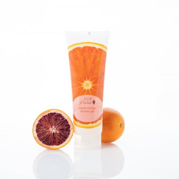 100% Pure Blood Orange Shower Gel Lifestyle
