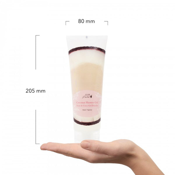 100% Pure Coconut Shower Gel Size