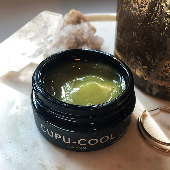 Masque hydratant hyaluronique Cupu Cool Jelly Balm - texture pot ouvert