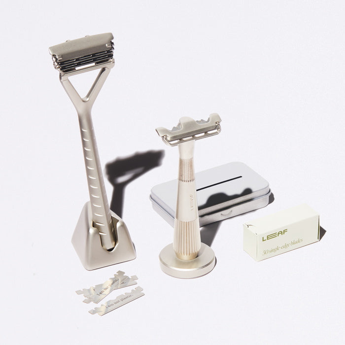 Leaf Shave El kit de maquinilla de afeitar Leaf Razor Mercury y Twig