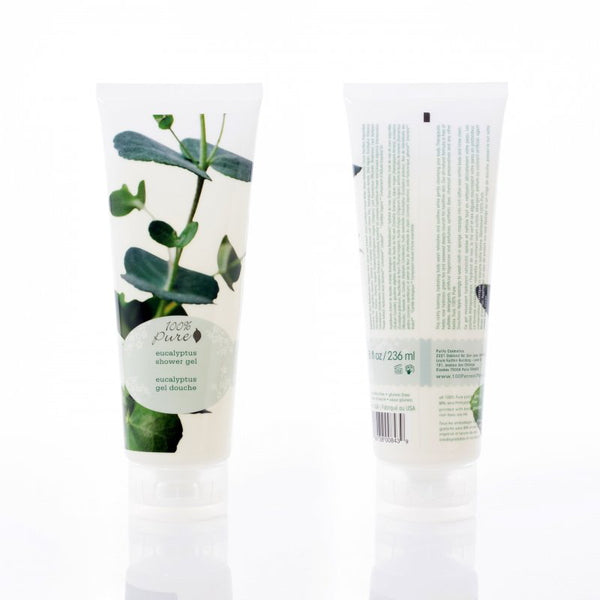 100% Pure Eucalyptus Shower Gel 236 ml front and back