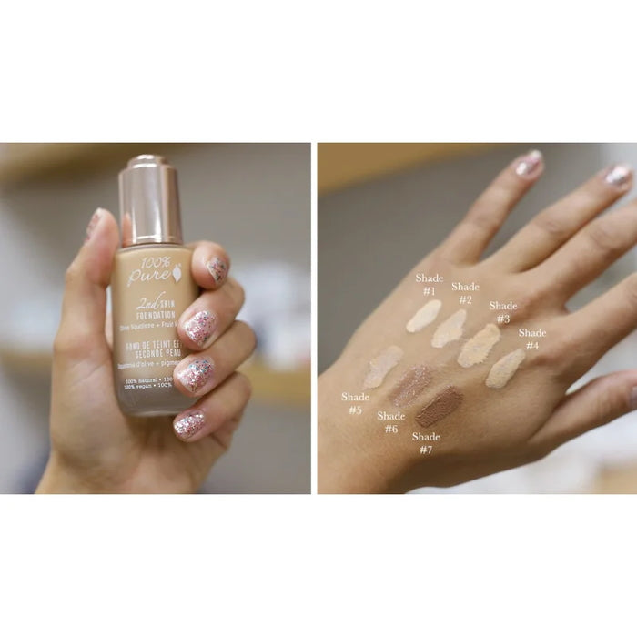 Fruit Pigmented 2nd Skin Foundation Shade - Swatches on Hand