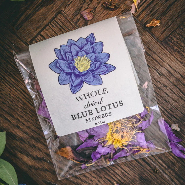 Loto Azul: Flores Enteras 3 piezas - embalaje
