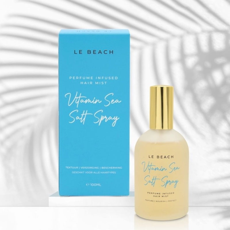 Le Beach Vitamin Sea Salt Spray with packaging