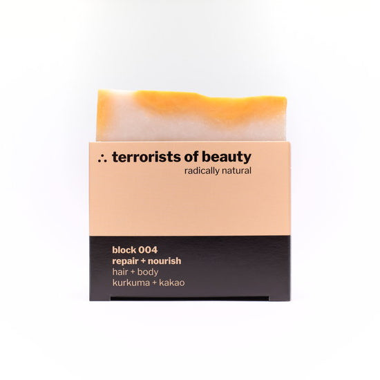 Terrorist of Beauty bar soap 004 with turmeric and cocoa