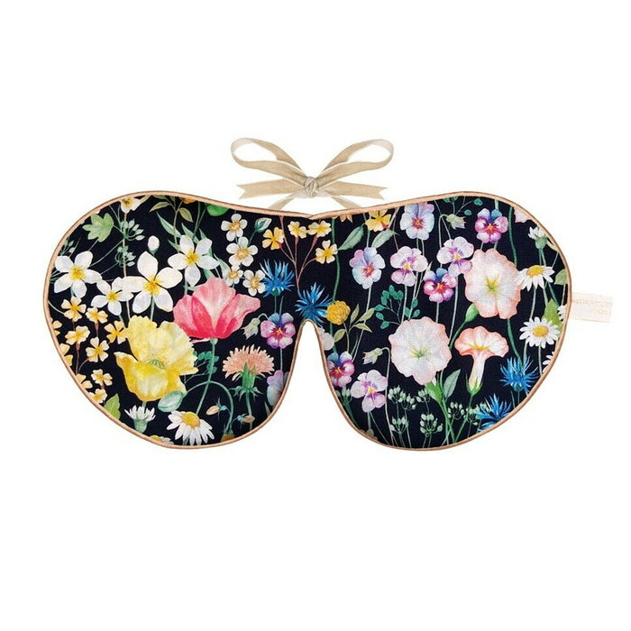 Pure Mulberry Silk Lavender Eye Mask Judes Floral Liberty Print