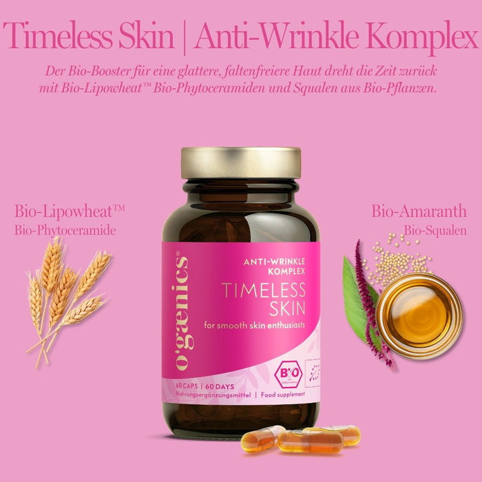 Ogaenics Timeless Skin Anti Wrinkle Komplex - Inhaltsstoffe